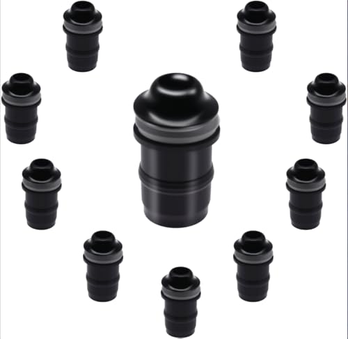 amavoler 10 PCS M5 Motorcycle Windscreen Bolts Screws Kit,Universal Motorcycle CNC Windshield Windscreen Bolt Screw,Works on OEM or Aftermarket Windshields (Black)