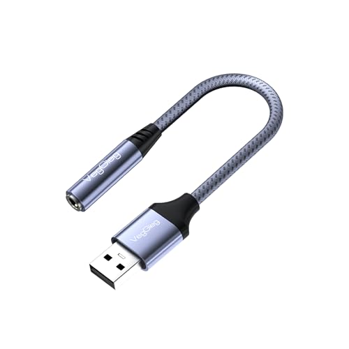 USB-A to 3.5 mm Jack Aux Mikrofon Destekli Dac Chip HiFi Ses Kartı