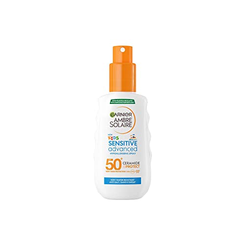 Garnier Ambre Solaire Advanced Sensitive Kids Ceramide Protect Spray SPF50+, 150 ml – Ansicht 1