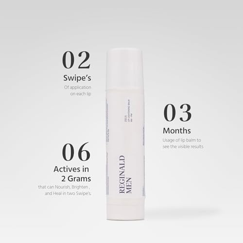 Reginald Men's Lip Balm, 5 grams, SPF 30, PA+++, Softens Lips, Anti-Pigmentation|Zeus - Lightening Lip Balm
