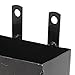 Diydeg Motorcycle Battery Box, Black Cast Iron Battery Holder Carrying Case, Rustproof Metal Motorcycle Batteries Install Store Box for ATV Motorbike Dirt Bike