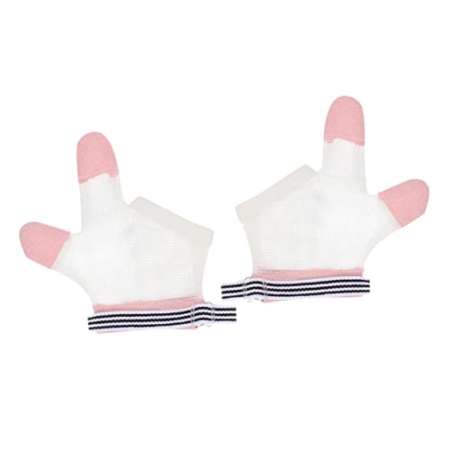 HAMPPLIES 1ペアちゃんの指吸い防止手袋 可能なミット 通気性のメッシュ素材