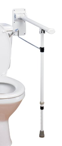 Aide à la toilette pour personnes âgées : barre d'appui WC repliable