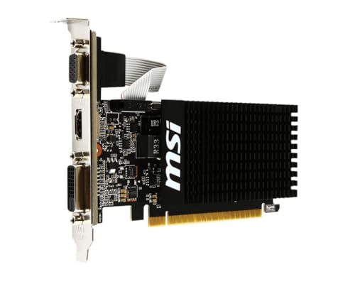 Msi GeForce GT710 2GD3H LP Scheda Grafica, 2 GB GDDR3, PCI Express 2.0, HDMI + DL-DVI-D, Nero - Scheda video - Immagine 2