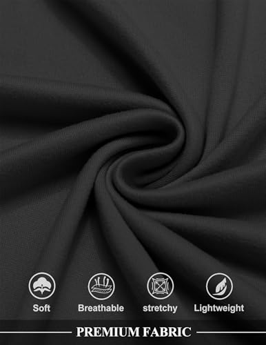 COOFANDY Cardigan Sleeveless Ruffle Shawl Black Cape Costume Vest Burning Man Outfits Lightweight Long Kimino — view 6