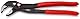KNIPEX Cobra QuickSet Hightech-Wasserpumpenzange mit rutschhemmendem Kunststoff überzogen grau atramentiert 250 mm, 87 21 250