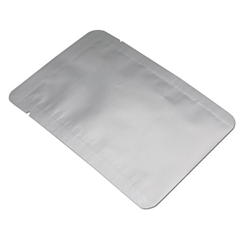 Ferenli 100 Pieces Mylar Flat Heat Sealing Bags Coffee Sample Storage Pure Aluminum Foil Open Top Vacuum Sealer Pouches For Long Term Food Storage With Tear Notch 2.76X4.72 Inch thumb #3