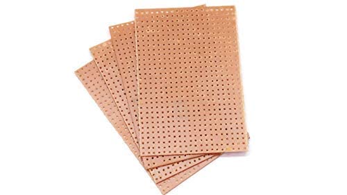 (PACK OF 4) General Purpose Printed Mini Zero PCB Circuit Board for electronic project or Experiment (7.5 X 5 cm)