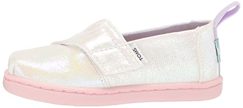 Toms Girls Alpargata Loafer Flat, White Multi Iridescent Stripe, 6 Big Kid #TOP7