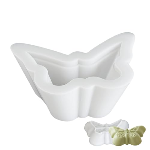 Molde Para Soportes De Velas: Molde De Resina De Candelabros, Moldes De Silicona De Velas, Moldes De Velas Jarra Moldes De Silicona Con Tapa, Mariposa Cemento Yeso Epoxi Molde De Fundición Artesan