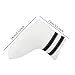 Colaxi Golf Blade Putter Cover, White, Faux Leather, Golf Putter Protection