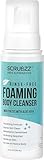 Scrubzz No Rinse Body Wash for Elderly, Rinse Free Cleansing Foam, Waterless Foaming Cleanser for Men and Women, Great for Camping, Gym and Post Workout, Hospital Stays and Post Surgery - 1 Pack