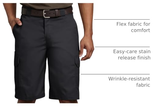 Dickies Flex Regular Fit Cargo Shorts, 11", Black, 30 by Dickies - Used condition - Image 4