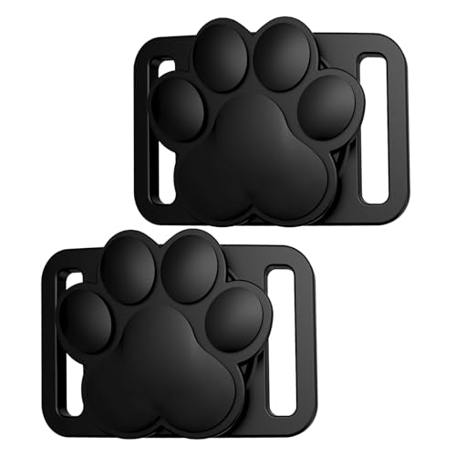 ARYIMYDP 2 Piezas Funda para AirTag de Apple para Collar de Mascotas, Accesorio Rastreador, Soporte para Localizador GPS en Collar para Animales, Carcasa Protectora Impermeable para Gatos y Perros