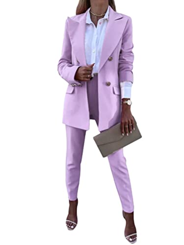ORANDESIGNE Hosenanzug Damen Festlich Elegant 2 Teilig Business Anzug Set...