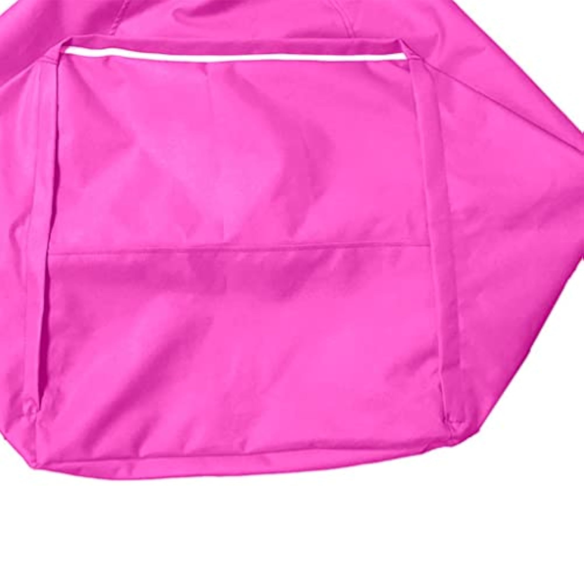 2 Pieces Waterproof Stuffed Animal Storage Bean Bag Cover, Hot Pink