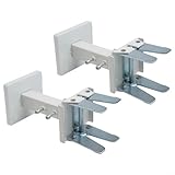 Heizkörperstützwinkel aus Stahl mit Höhenverstellbereich 14 21 cm für Paneelheizkörper inkl. Spreizschrauben und Sechskantschlüssel für einfache Montage