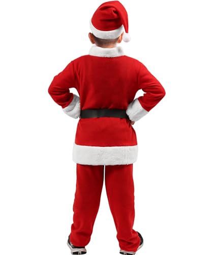 Disfraz completo de Santa para niños, talla pequeña miniatura 3