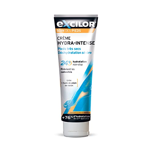EXCILOR - Hydra-Intense - Crème Pieds Secs - Prévient l'apparition de callosités - Soin des pieds - 125 ml