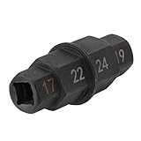 Kann für eine Reihe von Fahrrädern mit metrischen Sechskantgrößen von 17 mm, 19 mm, 22 mm und 24 mm verwendet werden.