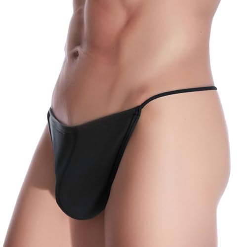 YINYOUYU Mens Thongs Silk G-String Adjustable Sexy T-Back Low Rise Underwear2