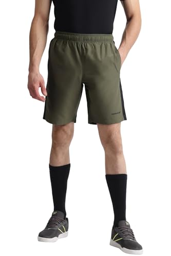 Image of Reebok Men's Woven Polyester Gym Shorts - Lightweight Cooling Training Shorts for Men | Sports Shorts for Men | Workout Running Gym Shorts - Elastic Drawcord Waistband
