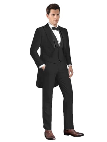 Costume pour dîner marié retour à la maison avec veste à queue d'hirondelle