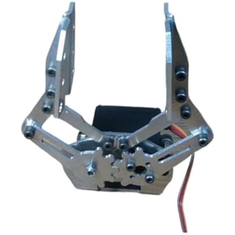 Silver Aluminum Alloy Gripper Robotic Arm Hand Metal Robot Claw(1pcs Claw)