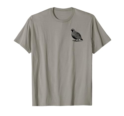 Quail Dad Mom Lover - Monochromatic Quail T-Shirt