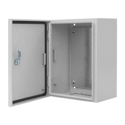 Armoire électrique extérieure IP65 avec serrure étanche pour l'intérieur et l'extérieur (30 x 40 x 20 cm)