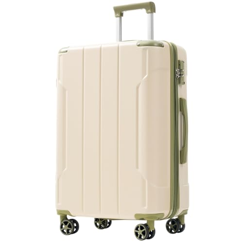 Merax 28 Inch Expandable Checked Luggage, Hardshell ABS Large Suitcase with Spinner Wheels, TSA Lock, Lightweight Travel Suitcase for Long Trips and Vacations