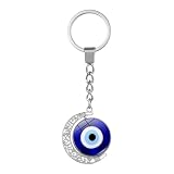 Llavero de mal de ojo, adornos giratorios de 360 grados, dije de accesorios de bolsa, para vacaciones, cumpleaños, niños, niñas, mujeres, profesores, estudiantes