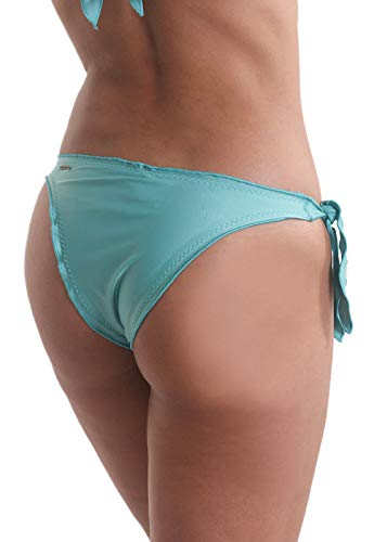 Calcinha Biquíni Avulso Fru-Fru de Amarrar Orquídea - Verde - GG