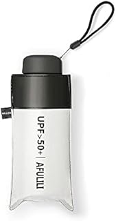 Small Compact Travel Umbrella UV Protection Mini Umbrella Perfect for Travel Lightweight Portable Parasol Outdoor Sun & Rain Umbrellas (White)