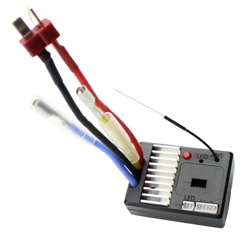 RC�u���V���XESC For Wltoys 144001 124018 124019 1311 1/14 3 �� 1 2.4 �O���� ESC ��M�@�{�[�h��H�Z�b�g�X�y�A�p�[�c 4WD RC �J�[���f���A�N�Z�T���[