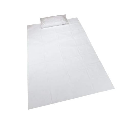 Dreamweavers Non Woven Disposable Bed Sheet Single Use Fabric for Hotel Spa Hospital 42 X 72 Inches Pack of 20 Pieces