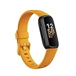 Google Fitbit Inspire 3 Health and Fitness Tracker with Stress Management, Workout Intensity, Sleep Tracking, 24/7 Heart Rate and More, Morning Glow/black, One Size (S and L Bands Included)
