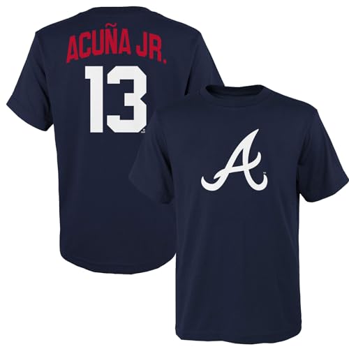 Camiseta de Ronald Acuña Jr. para niños, el regalo perfecto para jóvenes fans de los Braves