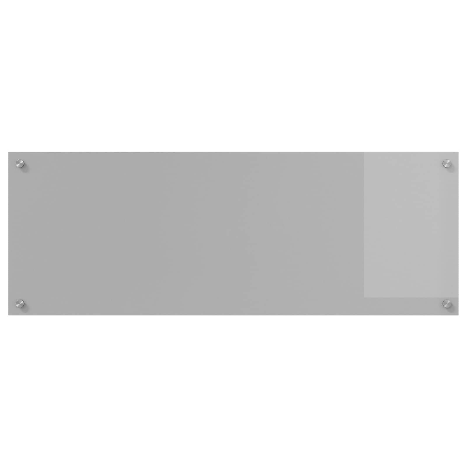 Tomostar Crédence de Cuisine en Verre, Fond de Hotte Protection Contre éclaboussures Dosseret de Cuisine Gris Clair 110x40 cm Verre trempé