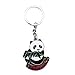 ODETOJOY 1 paire de porte-clés panda en forme de couple - Trésor national de Chine - Porte-clés puzzle pour couple amoureux, Panda mangeant du bambou, taille unique