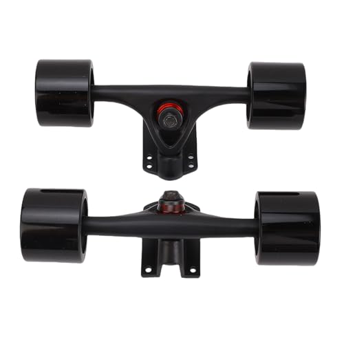 Asixxsix Skateboard Trucks, 65x51mmSkateboard Wheels Longboard Trucks Wheels Combo Set, Skateboards Hardware Combo Starter Kit, Easy Installation