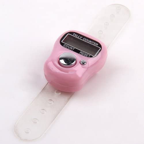 Krismile New 5Ps Pcs Mini Digit Lcd Fingerring Tally Counter Electronic Digital Manual Electronic Counter #L0192623,Ramdom Color #TOP5