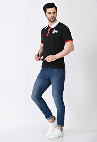 Image of Hero MotoCorp Unisex Polo Neck T-Shirt Dark Grey