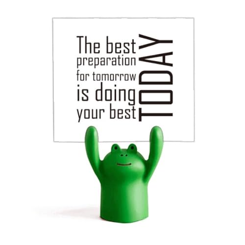 Support de mémo contre le désordre de bureau avec citation de motivation
