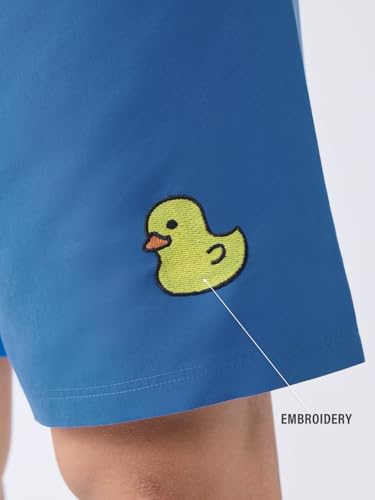Image of The Souled Store Swin Shorts: Men and Boys Drawstring Waist Polyester Regular Fit Quick-Dry Lightweight Swim Shorts