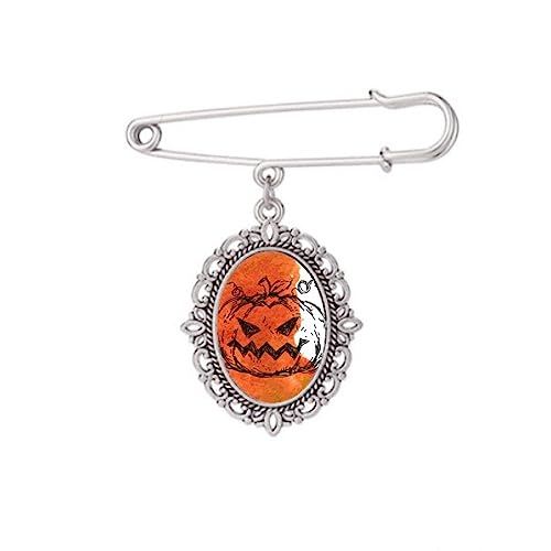 Broche citrouille Halloween peinte à la main : égayez vos robes et chemises ternes instantanément