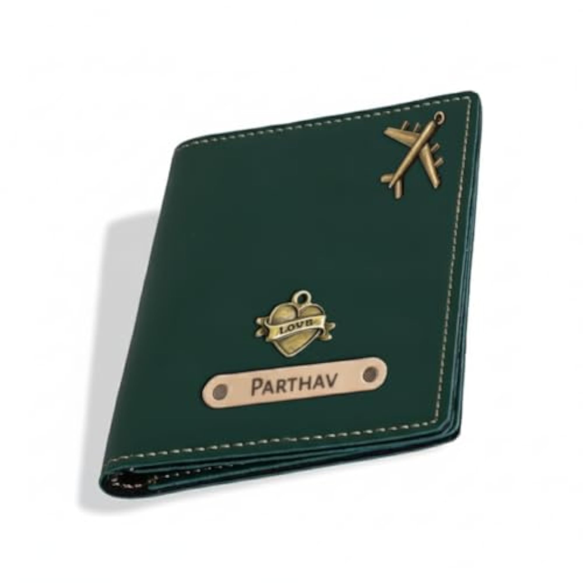 Personalized PU Leather Passport Cover with Name, Stylish Travel Essentials