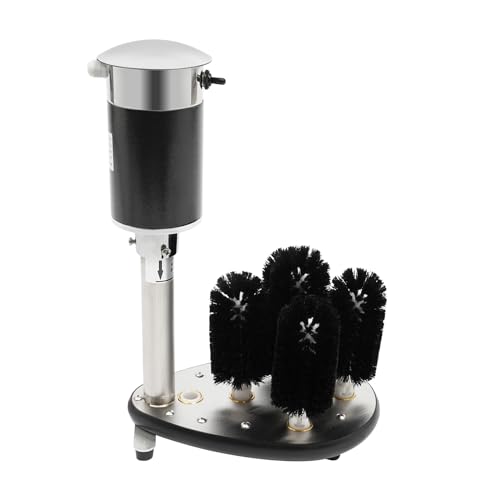 Glass Washer 5 Brushes Electric Cup Washer Freestanding, Bar And Cafe Glass Washer