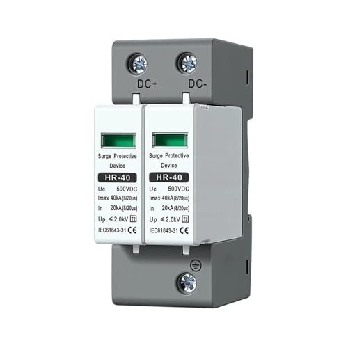 Protector sobretensión CC 2P SPD 800V para pararrayos y protección solar fotovoltaica 6