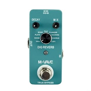 9 REVERB TYPES: Switch between HALL, ROOM, PLATE and more to shape your tone instantly with this for versatile Guitar Effect Pedal PRECISE TONE CONTROL: Adjust decay and mix knobs easily for perfect dry wet ratios during live performances or studio f...